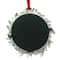 2.5" x 2.5" Silver Round Mistletoe 2025 Metal Ornament Frame by Studio Décor®